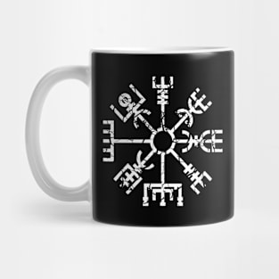 Vegvisir Norse Viking Compass Pagan Wayfinder Symbol Distressed Mug